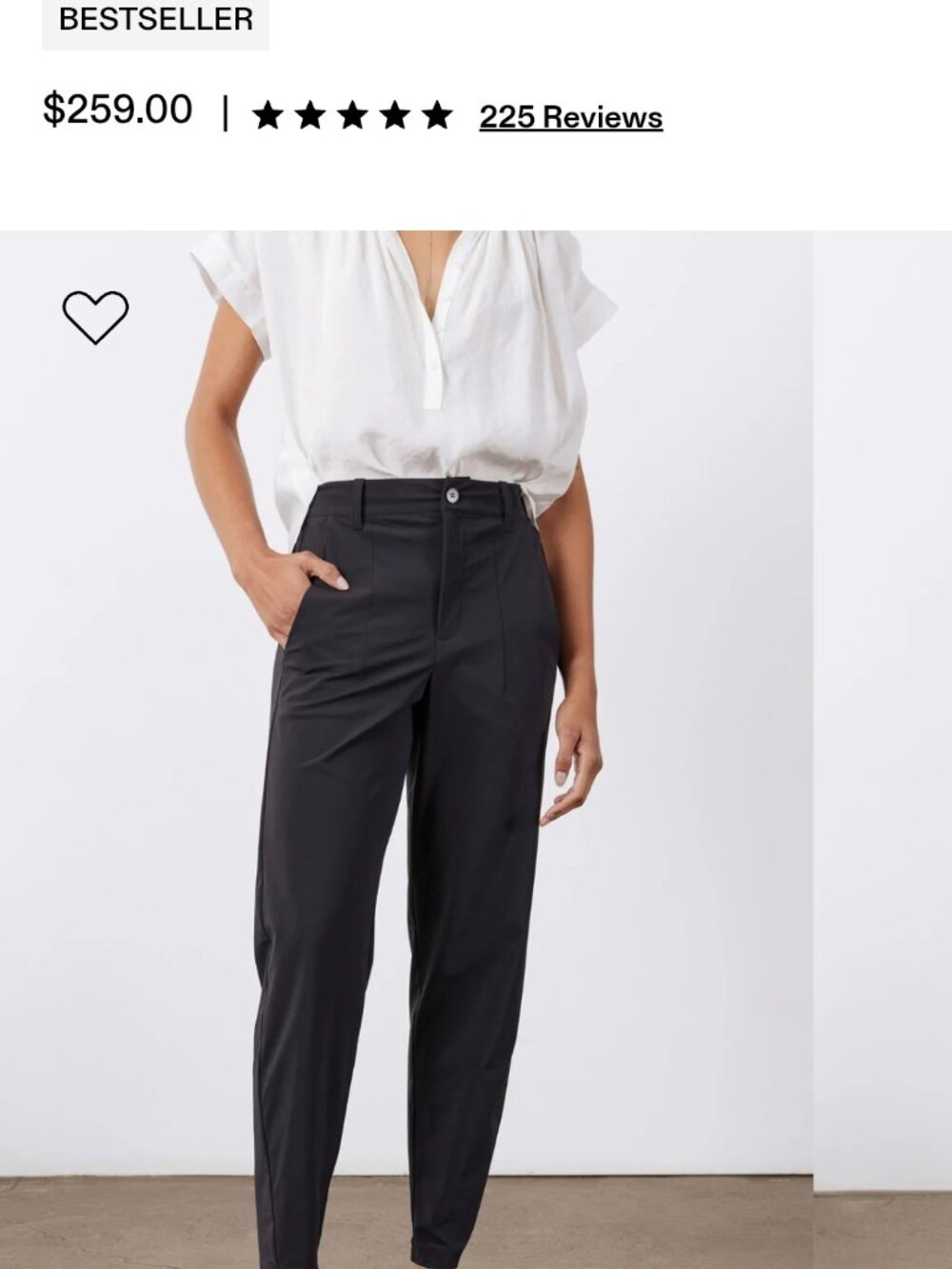 Ruti Not too tapered pants. 2P black